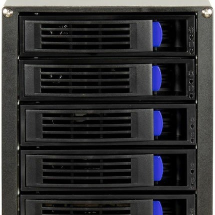 Inter-Tech ST-5255 Θήκη για 5 Σκληρούς Δίσκους 2.5
