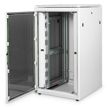 Digitus Unique Series Επιδαπέδια Καμπίνα Rack 26U 80x80cm Γκρι DN-19 26U-8/8-1