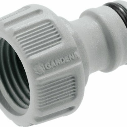 Gardena 18220-50 Ρακόρ Βρύσης με Θηλυκό Σπείρωμα 21mm Γκρι