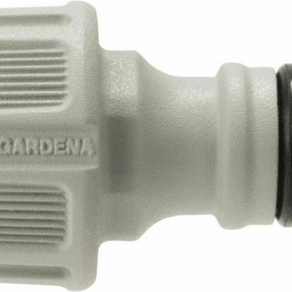 Gardena 18220-50 Ρακόρ Βρύσης με Θηλυκό Σπείρωμα 21mm Γκρι