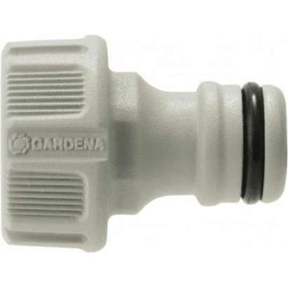 Gardena 18220-50 Ρακόρ Βρύσης με Θηλυκό Σπείρωμα 21mm Γκρι