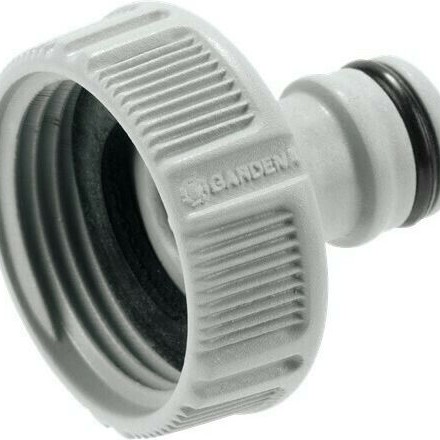 Gardena 18222-50 Ρακόρ Βρύσης με Αρσενικό-Θηλυκό Σπείρωμα 25.4mm Γκρι