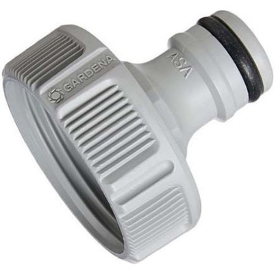 Gardena 18222-50 Ρακόρ Βρύσης με Αρσενικό-Θηλυκό Σπείρωμα 25.4mm Γκρι