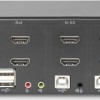 Digitus KVM Switch 2 Port Dual Display 4K HDMI