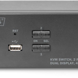 Digitus KVM Switch 2 Port Dual Display 4K HDMI
