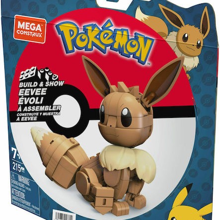 Mega Bloks Τουβλάκια Pokémon Build & Show Eevee για 7+ Ετών 215τμχ