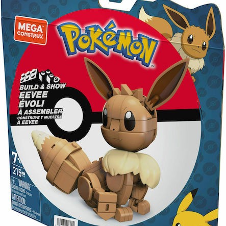 Mega Bloks Τουβλάκια Pokémon Build & Show Eevee για 7+ Ετών 215τμχ
