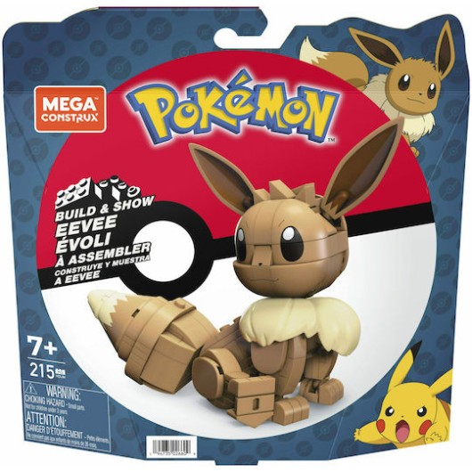Mega Bloks Τουβλάκια Pokémon Build & Show Eevee για 7+ Ετών 215τμχ