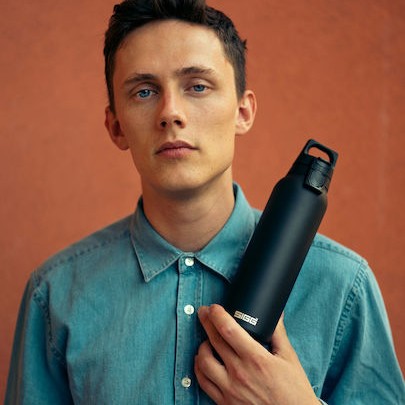 Sigg H&C One Light Παιδικό Παγούρι Θερμός Ανοξείδωτο Μαύρο 550ml