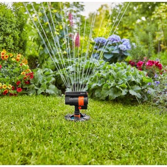 Gardena Περιστοφικό Μπεκ με Μέγιστη Γωνία Ρίψης 360° Μαύρο 08251-20