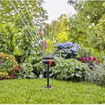 Gardena Περιστοφικό Μπεκ με Μέγιστη Γωνία Ρίψης 360° Μαύρο 08251-20