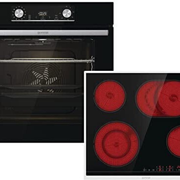 Gorenje Φούρνος άνω Πάγκου 77lt με Κεραμικές Εστίες Π59.5εκ. Μαύρος