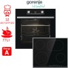 Gorenje Φούρνος άνω Πάγκου 77lt με Κεραμικές Εστίες Π59.5εκ. Μαύρος
