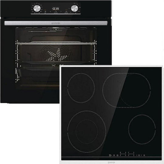 Gorenje Φούρνος άνω Πάγκου 77lt με Κεραμικές Εστίες Π59.5εκ. Μαύρος