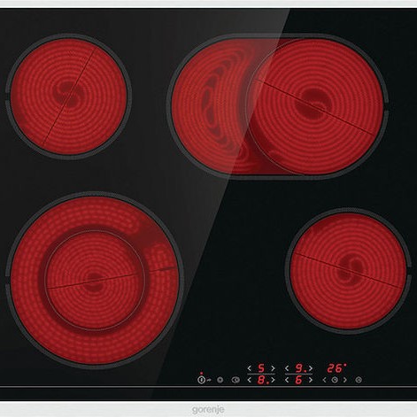 Gorenje Φούρνος άνω Πάγκου 77lt με Κεραμικές Εστίες Π59.5εκ. Μαύρος