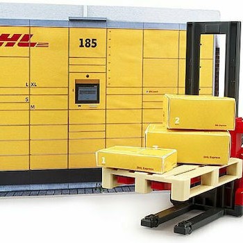 Bruder Παιχνίδι Μινιατούρα Κατάστημα DHL με Υπάλληλο για 4+ Ετών