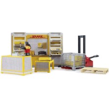 Bruder Παιχνίδι Μινιατούρα Κατάστημα DHL με Υπάλληλο για 4+ Ετών