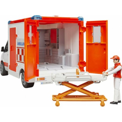 Bruder Σετ με Αυτοκίνητο Ασθενοφόρο με Οδηγό για 3+ Ετών