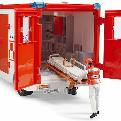 Bruder Σετ με Αυτοκίνητο Ασθενοφόρο με Οδηγό για 3+ Ετών