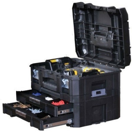 Stanley Tstak Εργαλειοθήκη Χειρός Πλαστική με Αφρολέξ Π44xB33xΥ32.6cm