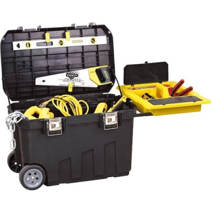 Stanley Job Chest Τροχήλατο Πλαστικό Μπαούλο Μεταφοράς και Αποθήκευσης Εργαλείων Π75.9xB47.3xΥ48.6cm 1-92-978