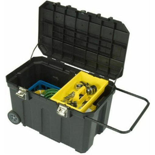 Stanley Job Chest Τροχήλατο Πλαστικό Μπαούλο Μεταφοράς και Αποθήκευσης Εργαλείων Π75.9xB47.3xΥ48.6cm 1-92-978