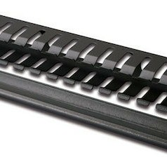 Digitus Cable Management Panel With Detachable Cover For 483 mm Μαύρο