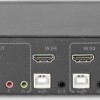 Digitus 4 Port Single Display 4K HDMI KVM Switch