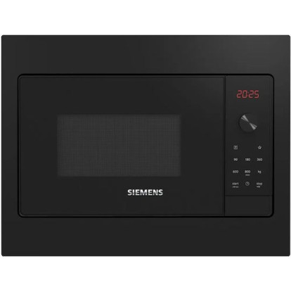 Siemens Iq300 Εντοιχιζόμενος Φούρνος Μικροκυμάτων 20lt Μαύρος