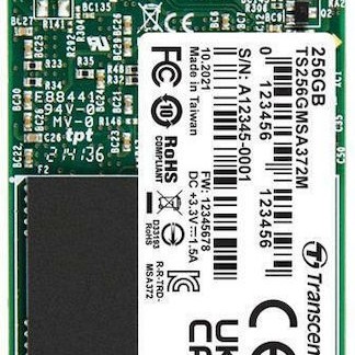 Transcend MSA372M SSD 256GB mSATA PCI Express 3.0