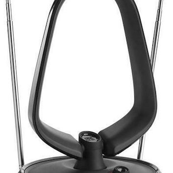 One For All SV9143-5G Εσωτερική Κεραία Τηλεόρασης (απαιτεί τροφοδοσία) σε Μαύρο Χρώμα Σύνδεση με Ομοαξονικό (Coaxial) Καλώδιο