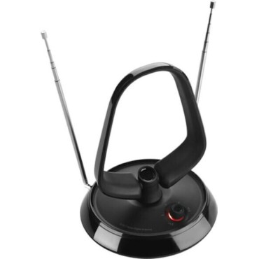 One For All SV9143-5G Εσωτερική Κεραία Τηλεόρασης (απαιτεί τροφοδοσία) σε Μαύρο Χρώμα Σύνδεση με Ομοαξονικό (Coaxial) Καλώδιο