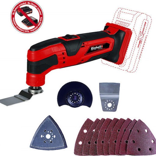Einhell TC-MG 18 Li Παλινδρομικό Πολυεργαλείο 18V Solo με Ρύθμιση Ταχύτητας
