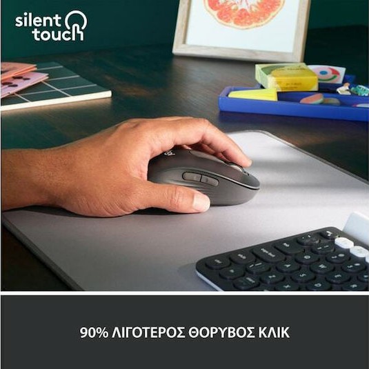 Logitech Signature M650 L Left Ασύρματο Bluetooth Ποντίκι για Αριστερόχειρες Graphite