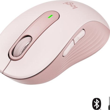 Logitech Signature M650 Ασύρματο Bluetooth Ποντίκι Ροζ