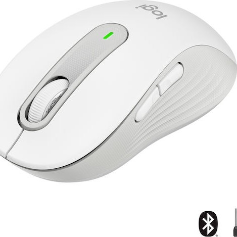 Logitech Signature M650 Ασύρματο Bluetooth Ποντίκι Off-White