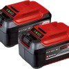 Einhell Σετ 2 Μπαταριών Εργαλείου Λιθίου 18V με Χωρητικότητα 5.2Ah
