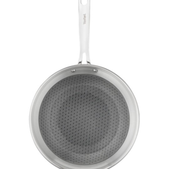 Tefal Eternal Mesh Wok Με Καπάκι από Ανοξείδωτο Ατσάλι με Αντικολλητική Επίστρωση 28cm