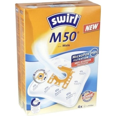 Swirl M50 MicroPor Plus AirSpace Σακούλες Σκούπας 4τμχ Συμβατή με Σκούπα Miele