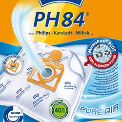 Swirl PH84 Σακούλες Σκούπας 4τμχ Συμβατή με Σκούπα Nilfisk / Philips