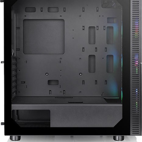 Thermaltake Versa T26 TG Gaming Midi Tower Κουτί Υπολογιστή με Πλαϊνό Παράθυρο και RGB Φωτισμό Μαύρο