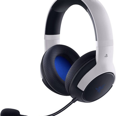 Razer Kaira Hyperspeed PlayStation Ασύρματο Over Ear Gaming Headset με σύνδεση USB Licensed Black/White for PS5 / PC