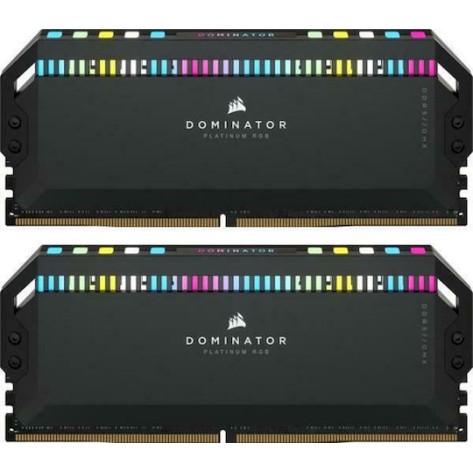 Corsair Dominator Platinum RGB DDR5 64GB RAM με 2x32GB Modules και Ταχύτητα 5200 για Desktop