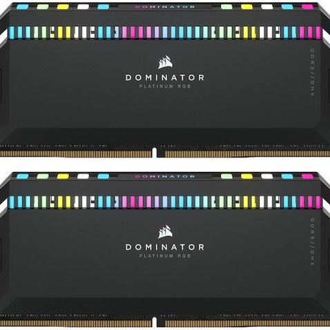 Corsair Dominator Platinum RGB DDR5 32GB RAM με 2x16GB Modules και Ταχύτητα 6200 για Desktop