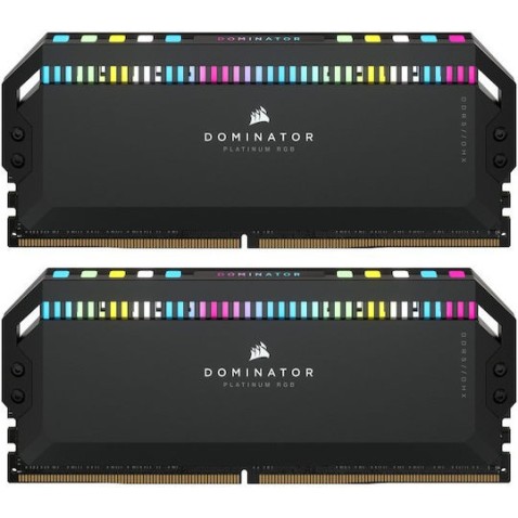 Corsair Dominator Platinum RGB DDR5 32GB RAM με 2x16GB Modules και Ταχύτητα 6200 για Desktop