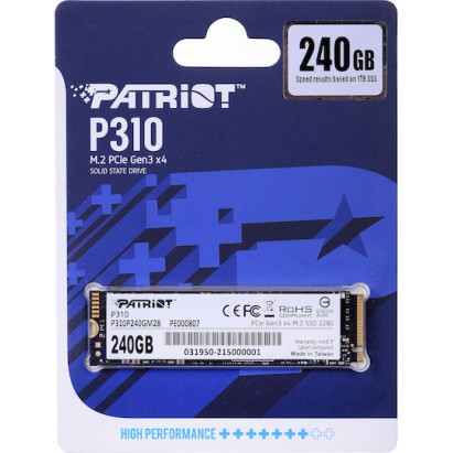 Patriot P310 SSD 240GB M.2 NVMe PCI Express 3.0