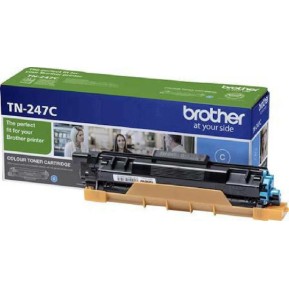 Brother TN-247C Γνήσιο Toner Laser Εκτυπωτή Κυανό High Yield 2300 Σελίδων (TN-247C)