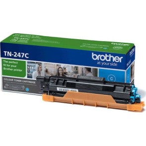 Brother TN-247C Γνήσιο Toner Laser Εκτυπωτή Κυανό High Yield 2300 Σελίδων (TN-247C)