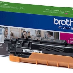 Brother TN-247M Γνήσιο Toner Laser Εκτυπωτή Ματζέντα High Yield 2300 Σελίδων (TN-247M)