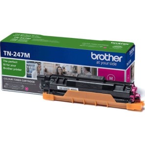 Brother TN-247M Γνήσιο Toner Laser Εκτυπωτή Ματζέντα High Yield 2300 Σελίδων (TN-247M)